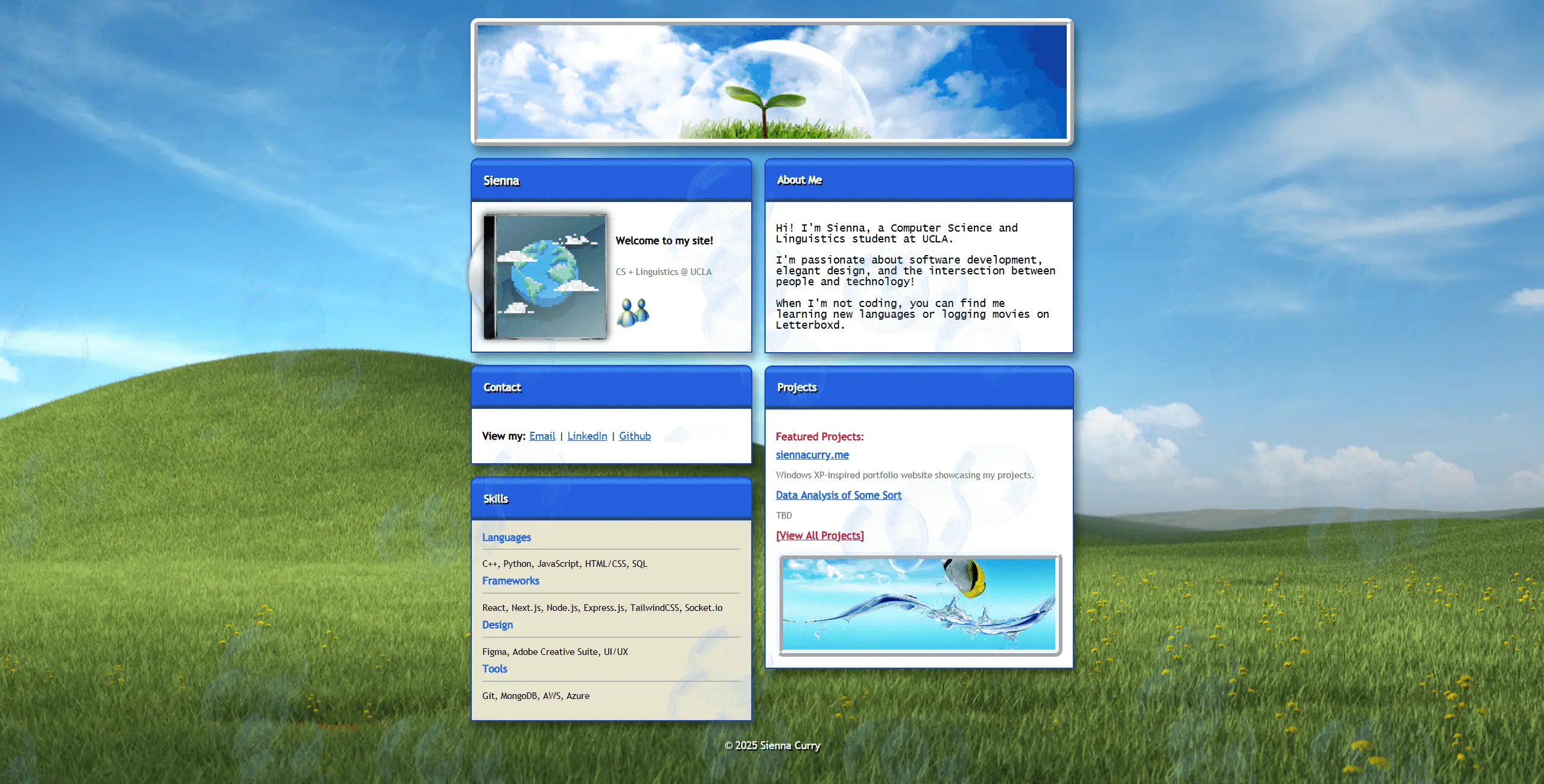 siennacurry.me screenshot