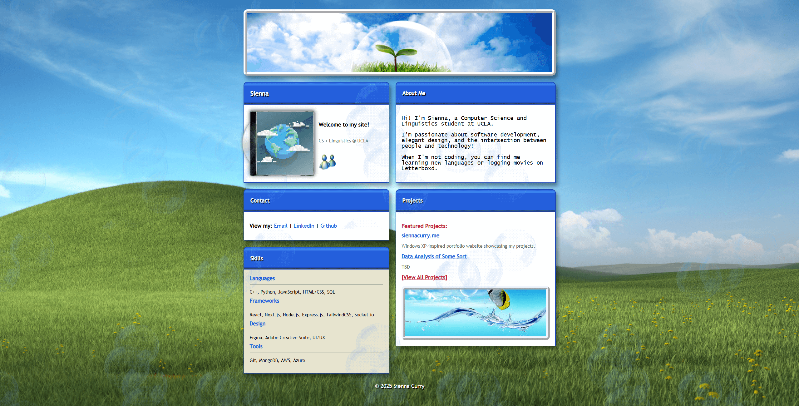 siennacurry.me screenshot